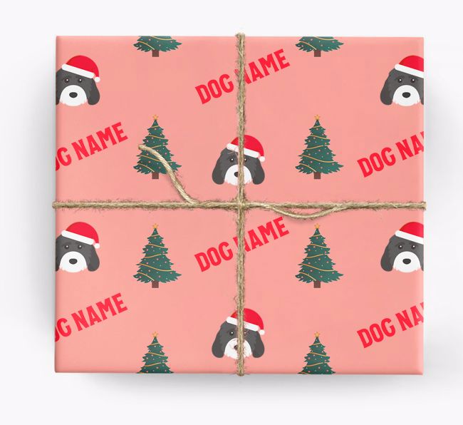 Icons & Trees: Personalised {breedFullName} Wrapping Paper